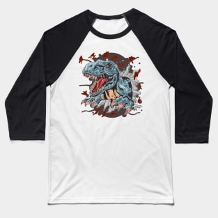 T-Rex Terror Baseball T-Shirt